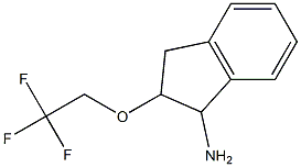 2-(2,2,2-trifluoroethoxy)-2,3-dihydro-1H-inden-1-ylamine 结构式