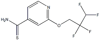 2-(2,2,3,3-tetrafluoropropoxy)pyridine-4-carbothioamide Structure