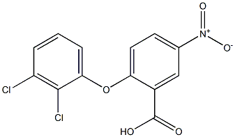 2-(2,3-dichlorophenoxy)-5-nitrobenzoic acid Structure
