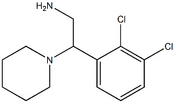 2-(2,3-dichlorophenyl)-2-(piperidin-1-yl)ethan-1-amine 结构式