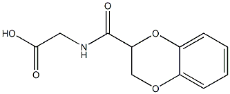 2-(2,3-dihydro-1,4-benzodioxin-2-ylformamido)acetic acid Struktur