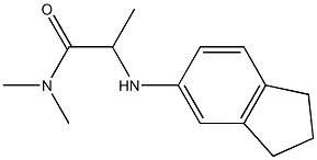 2-(2,3-dihydro-1H-inden-5-ylamino)-N,N-dimethylpropanamide,,结构式