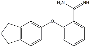2-(2,3-dihydro-1H-inden-5-yloxy)benzene-1-carboximidamide