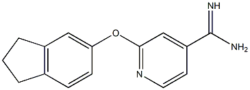 2-(2,3-dihydro-1H-inden-5-yloxy)pyridine-4-carboximidamide