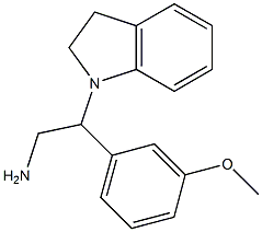 2-(2,3-dihydro-1H-indol-1-yl)-2-(3-methoxyphenyl)ethanamine