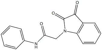 2-(2,3-dioxo-2,3-dihydro-1H-indol-1-yl)-N-phenylacetamide Structure