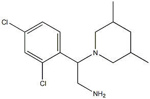 2-(2,4-dichlorophenyl)-2-(3,5-dimethylpiperidin-1-yl)ethan-1-amine Structure