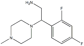2-(2,4-difluorophenyl)-2-(4-methylpiperazin-1-yl)ethanamine Structure