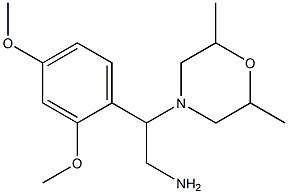 2-(2,4-dimethoxyphenyl)-2-(2,6-dimethylmorpholin-4-yl)ethanamine|