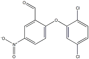 2-(2,5-dichlorophenoxy)-5-nitrobenzaldehyde Struktur