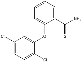 2-(2,5-dichlorophenoxy)benzene-1-carbothioamide,,结构式