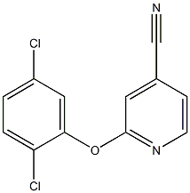 2-(2,5-dichlorophenoxy)pyridine-4-carbonitrile 化学構造式