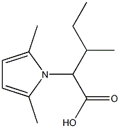 2-(2,5-dimethyl-1H-pyrrol-1-yl)-3-methylpentanoic acid 结构式