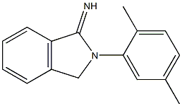 2-(2,5-dimethylphenyl)-2,3-dihydro-1H-isoindol-1-imine 结构式