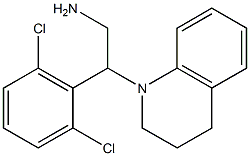 2-(2,6-dichlorophenyl)-2-(1,2,3,4-tetrahydroquinolin-1-yl)ethan-1-amine Structure