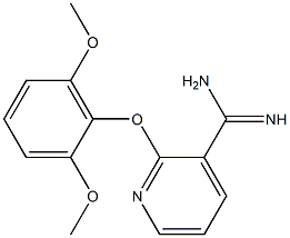 2-(2,6-dimethoxyphenoxy)pyridine-3-carboximidamide,,结构式