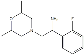 2-(2,6-dimethylmorpholin-4-yl)-1-(2-fluorophenyl)ethanamine,,结构式