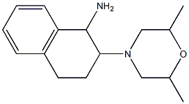 2-(2,6-dimethylmorpholin-4-yl)-1,2,3,4-tetrahydronaphthalen-1-amine Structure