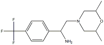 2-(2,6-dimethylmorpholin-4-yl)-1-[4-(trifluoromethyl)phenyl]ethan-1-amine,,结构式