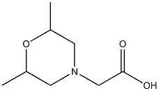 2-(2,6-dimethylmorpholin-4-yl)acetic acid 结构式