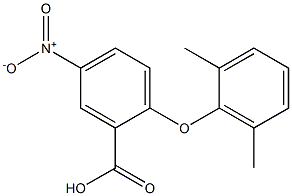 2-(2,6-dimethylphenoxy)-5-nitrobenzoic acid Structure