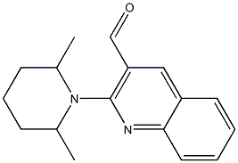 2-(2,6-dimethylpiperidin-1-yl)quinoline-3-carbaldehyde Structure