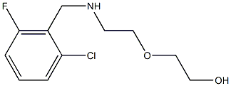 2-(2-{[(2-chloro-6-fluorophenyl)methyl]amino}ethoxy)ethan-1-ol,,结构式