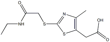  2-(2-{[(ethylcarbamoyl)methyl]sulfanyl}-4-methyl-1,3-thiazol-5-yl)acetic acid