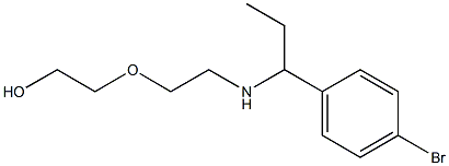 2-(2-{[1-(4-bromophenyl)propyl]amino}ethoxy)ethan-1-ol 结构式