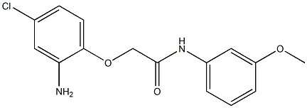2-(2-amino-4-chlorophenoxy)-N-(3-methoxyphenyl)acetamide,,结构式