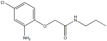 2-(2-amino-4-chlorophenoxy)-N-propylacetamide Structure