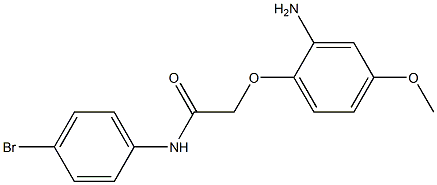 2-(2-amino-4-methoxyphenoxy)-N-(4-bromophenyl)acetamide 结构式