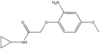 2-(2-amino-4-methoxyphenoxy)-N-cyclopropylacetamide Structure