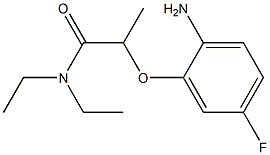 2-(2-amino-5-fluorophenoxy)-N,N-diethylpropanamide Structure