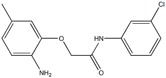 2-(2-amino-5-methylphenoxy)-N-(3-chlorophenyl)acetamide 结构式