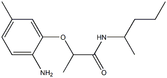 2-(2-amino-5-methylphenoxy)-N-(pentan-2-yl)propanamide Struktur