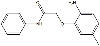 2-(2-amino-5-methylphenoxy)-N-phenylacetamide,,结构式