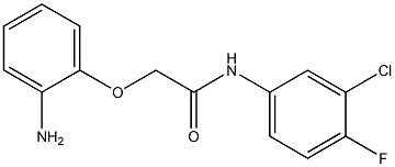 2-(2-aminophenoxy)-N-(3-chloro-4-fluorophenyl)acetamide Structure