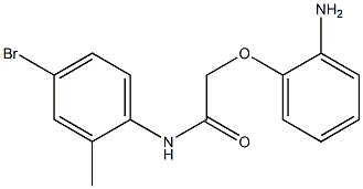 2-(2-aminophenoxy)-N-(4-bromo-2-methylphenyl)acetamide Structure