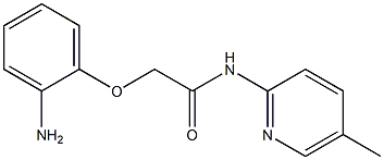 2-(2-aminophenoxy)-N-(5-methylpyridin-2-yl)acetamide Structure