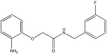 2-(2-aminophenoxy)-N-[(3-fluorophenyl)methyl]acetamide Structure