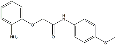 2-(2-aminophenoxy)-N-[4-(methylsulfanyl)phenyl]acetamide Structure