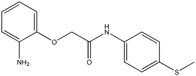 2-(2-aminophenoxy)-N-[4-(methylsulfanyl)phenyl]acetamide Struktur