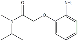 2-(2-aminophenoxy)-N-isopropyl-N-methylacetamide 结构式