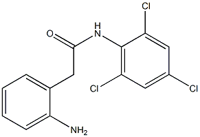 2-(2-aminophenyl)-N-(2,4,6-trichlorophenyl)acetamide 结构式