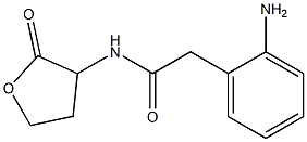 2-(2-aminophenyl)-N-(2-oxooxolan-3-yl)acetamide Struktur