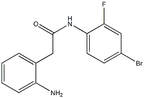 2-(2-aminophenyl)-N-(4-bromo-2-fluorophenyl)acetamide 结构式