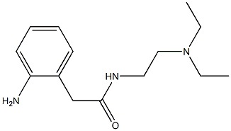 2-(2-aminophenyl)-N-[2-(diethylamino)ethyl]acetamide 化学構造式