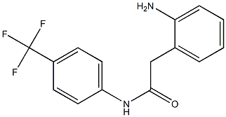 2-(2-aminophenyl)-N-[4-(trifluoromethyl)phenyl]acetamide 结构式