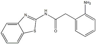 2-(2-aminophenyl)-N-1,3-benzothiazol-2-ylacetamide Structure